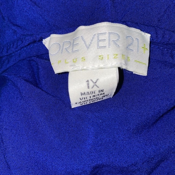 Forever 21+ blue top - Picture 2 of 3